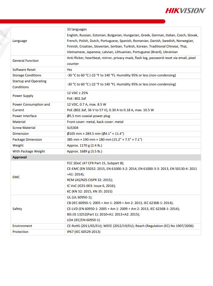 HIKVISION  DS-2CD2T47G2-L(C) 4MP ColorVu Fixed Bullet Network Camera