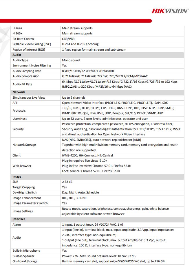 HIKVISION DS-2CD2T66G2-ISU/SL(C) 6MP AcuSense Strobe Light & Audible Warning Fixed Bullet Network Camera