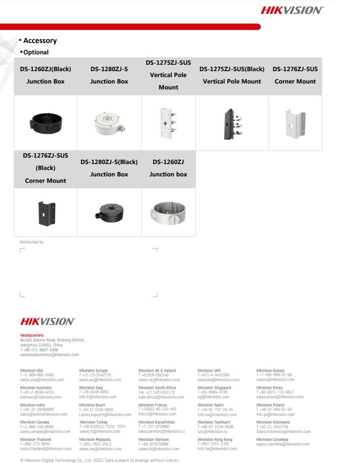 HIKVISION DS-2CD2T86G2-2I(C) 4K AcuSense Fixed Bullet Network Camera