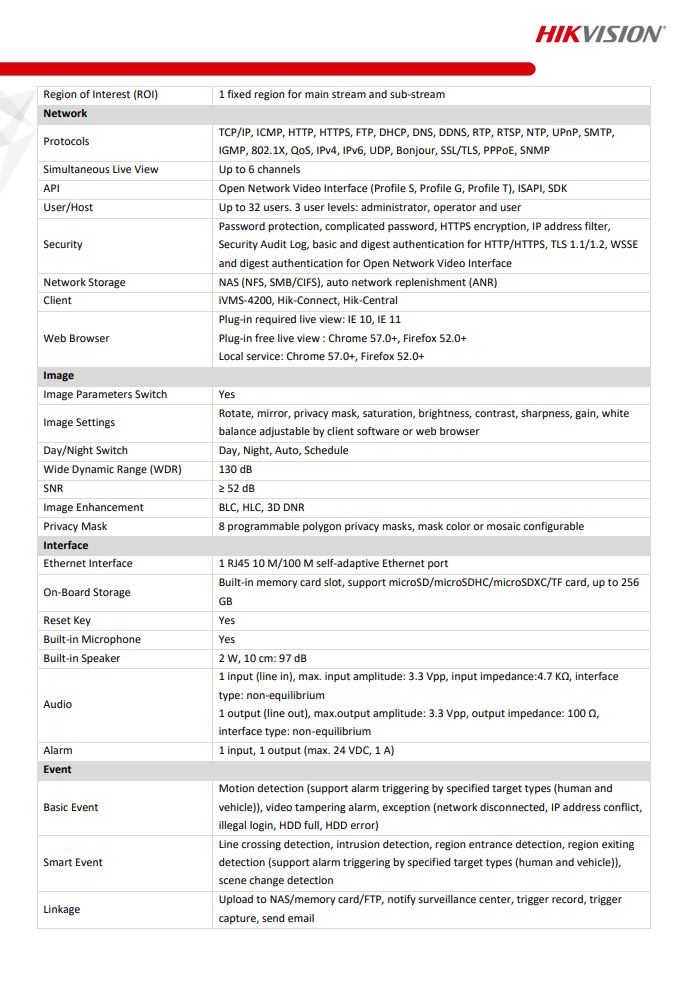 HIKVISION DS-2CD2T87G2-LSU/SL (C) 8MP ColorVu Strobe Light & Audible Warning Fixed Bullet Network Camera