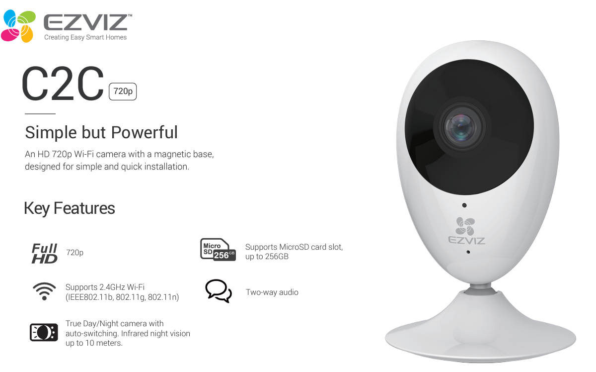 Ezviz mini o 720p 2024 indoor wifi security camera