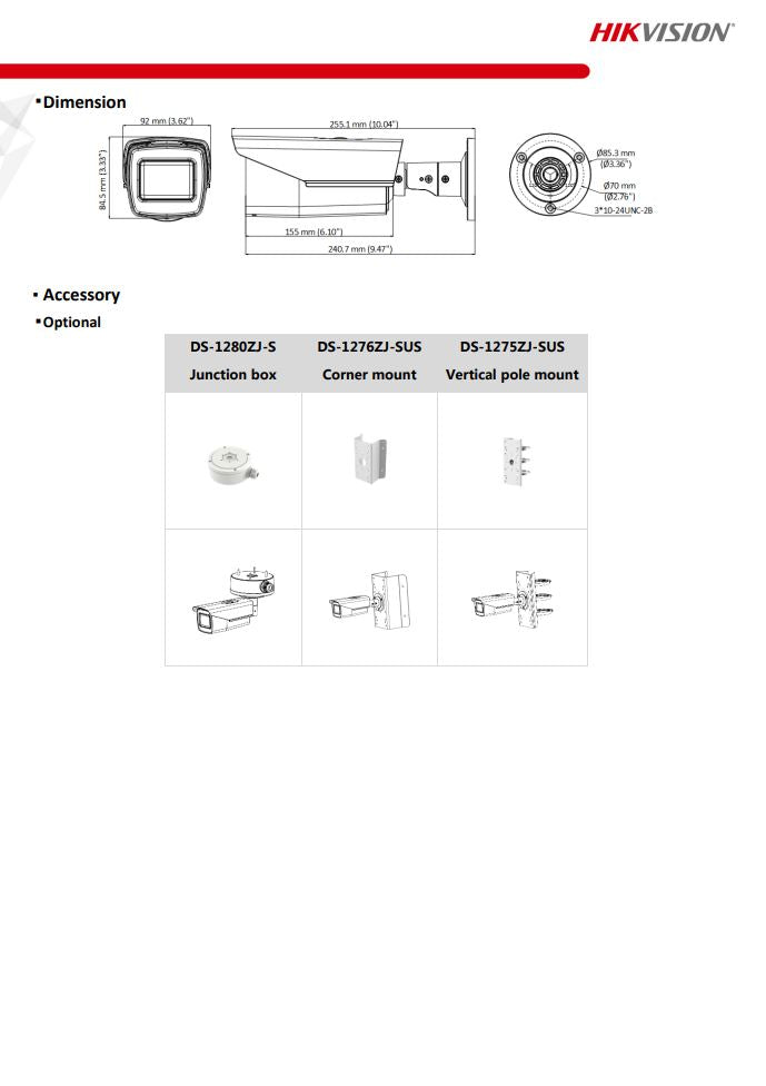 HIKVISION DS-2CE19H0T-AIT3ZF(C) 5MP Motorized Varifocal Bullet Camera