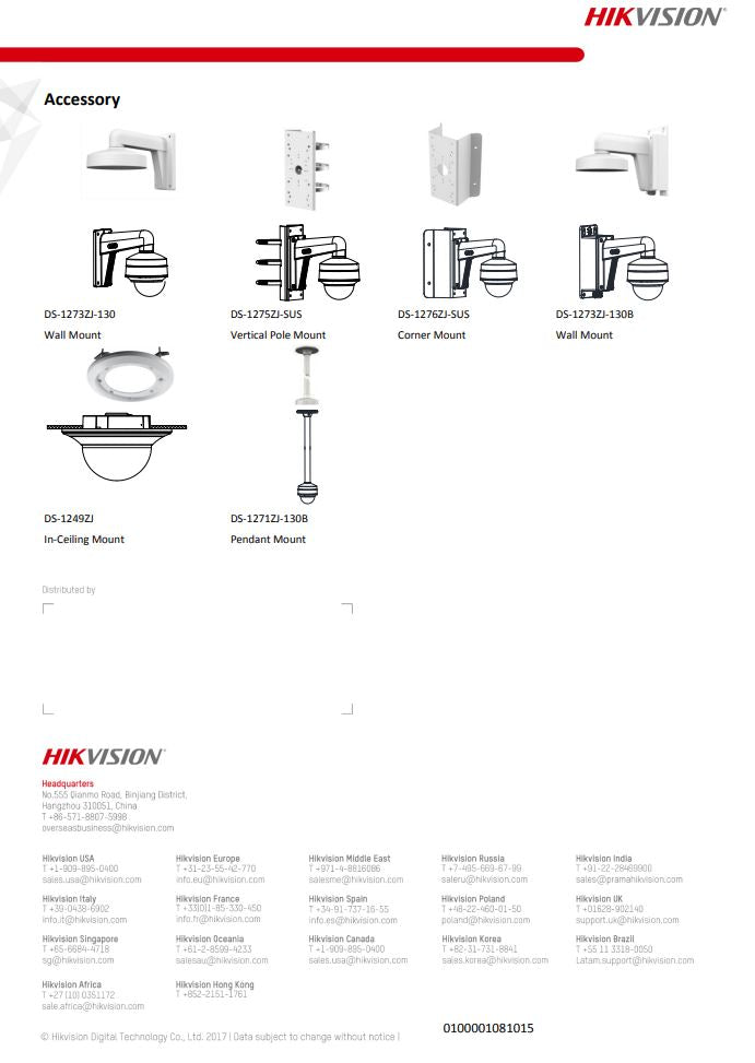 HIKVISION DS-2CE56U1T-AITZF 4K Indoor Motorized Varifocal Dome Camera