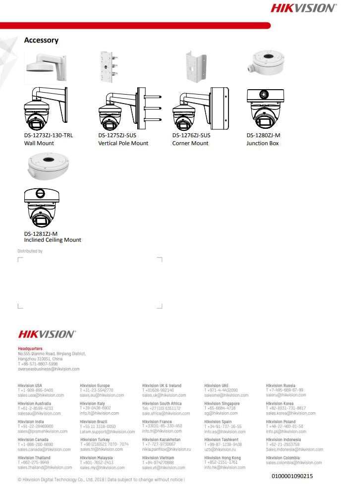 HIKVISION DS-2CE79D3T-IT3ZF 2MP Ultra Low Light Motorized Varifocal Turret Camera