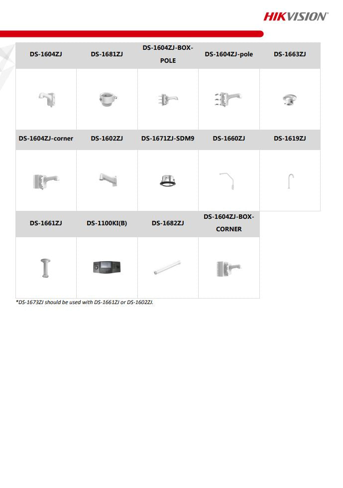 HIKVISION DS-2DE4425IW-DE(S6) 4" 4MP 25X Powered by DarkFighter IR Network Speed Dome with brackets