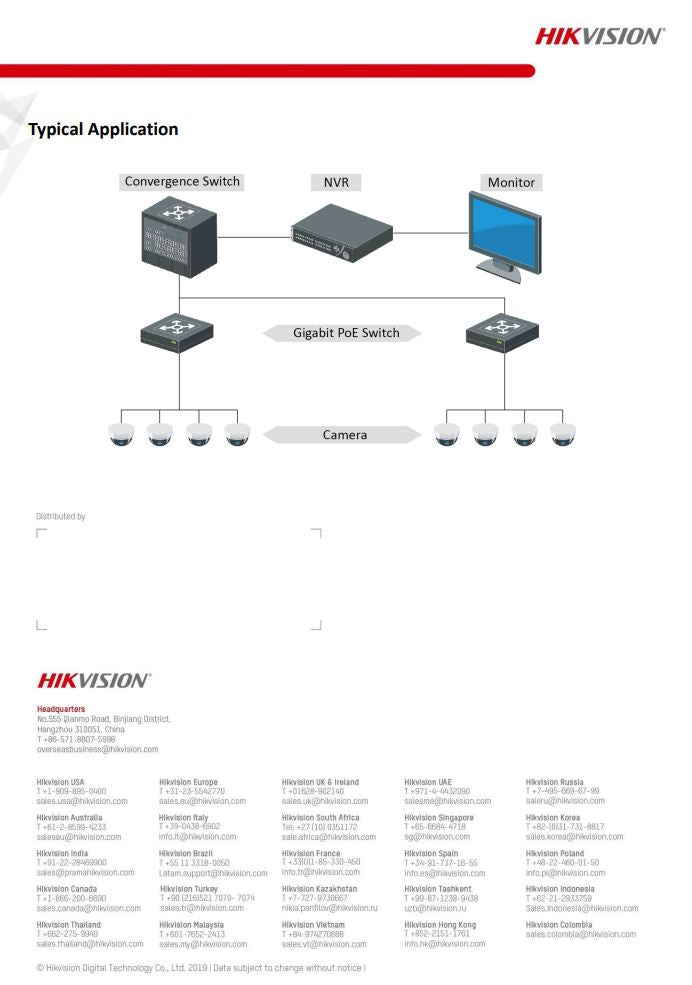 HIKVISION DS-3E0510P-E 8 Port Gigabit Unmanaged PoE Switch