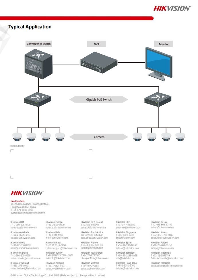 HIKVISION DS-3E0510P-E/M 8 Port Gigabit Unmanaged PoE Switch