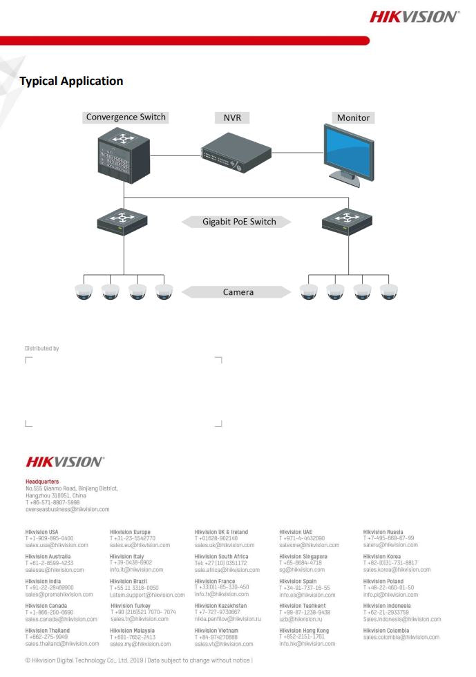 HIKVISION DS-3E0526P-E 24 Port Gigabit Unmanaged PoE Switch