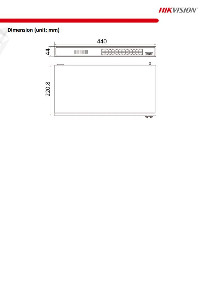 HIKVISION DS-3E0526P-E/M 24 Port Gigabit Unmanaged PoE Switch