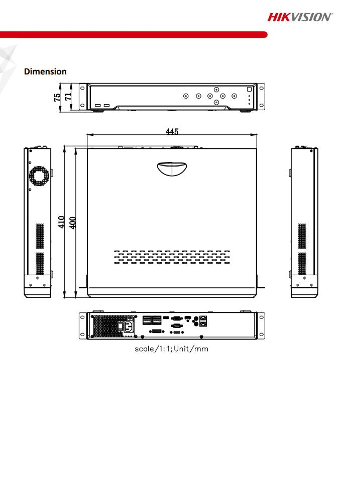 HIKVISION DS-7732NI-K4 32-ch 1.5U 4K NVR