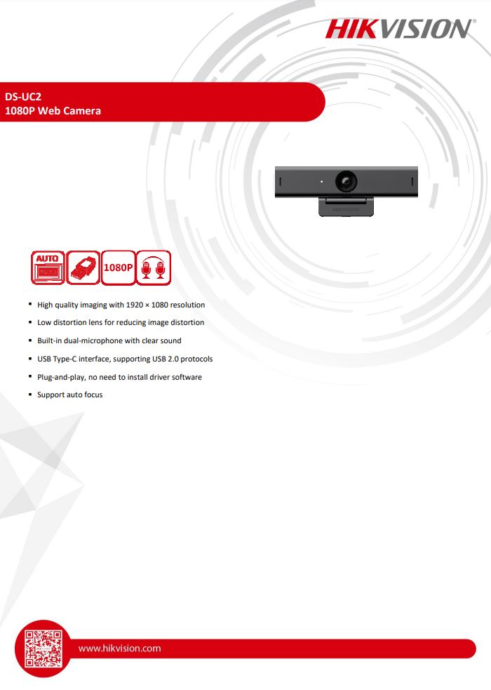 HIKVISION DS-UC2 2MP Web Camera