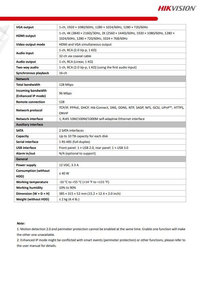 HIKVISION iDS-7232HQHI-M2/S(E) 32-ch 1080p 1U H.265 AcuSense DVR