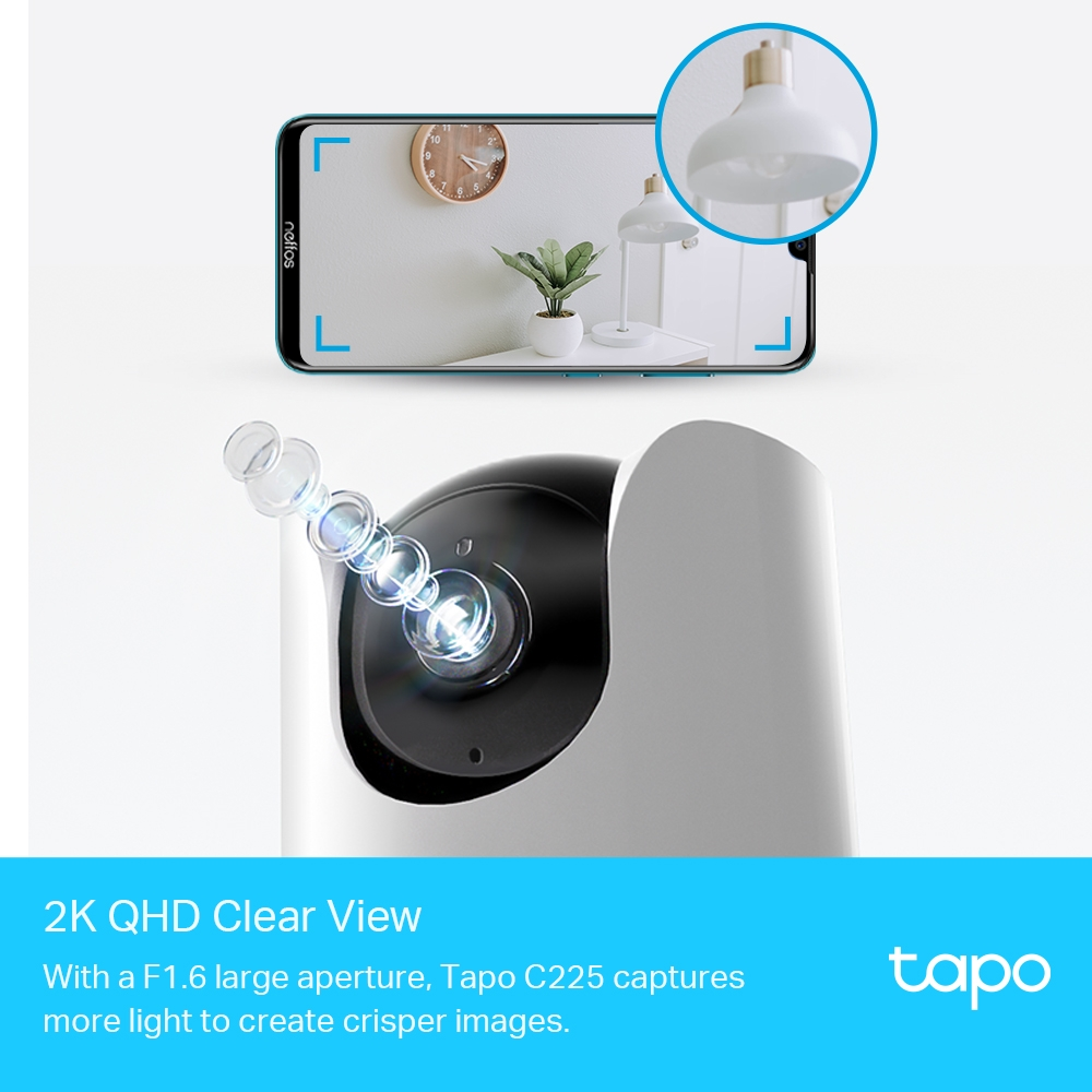 IP Camera Tapo C225 Pan/Tilt AI Home Security Wi-Fi Camera