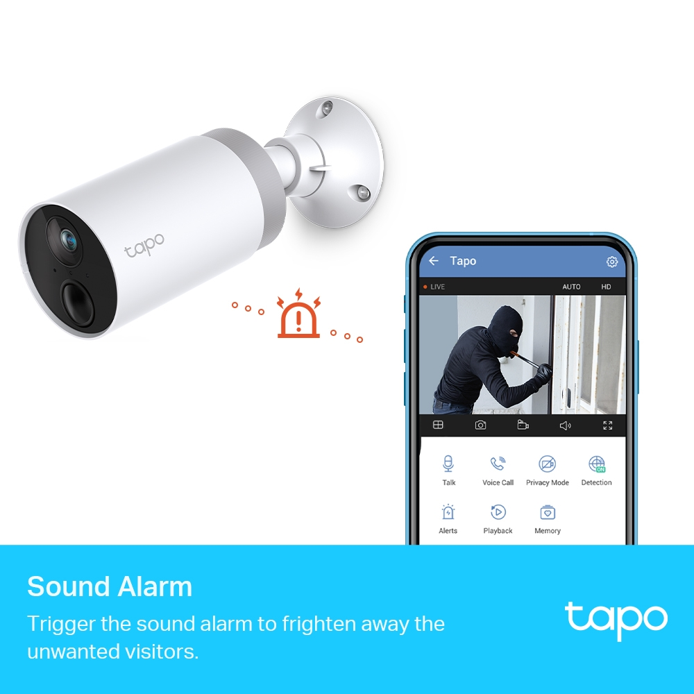 IP Camera Tapo C400S2 Smart Wire-Free Security Camera System, 2-Camera System