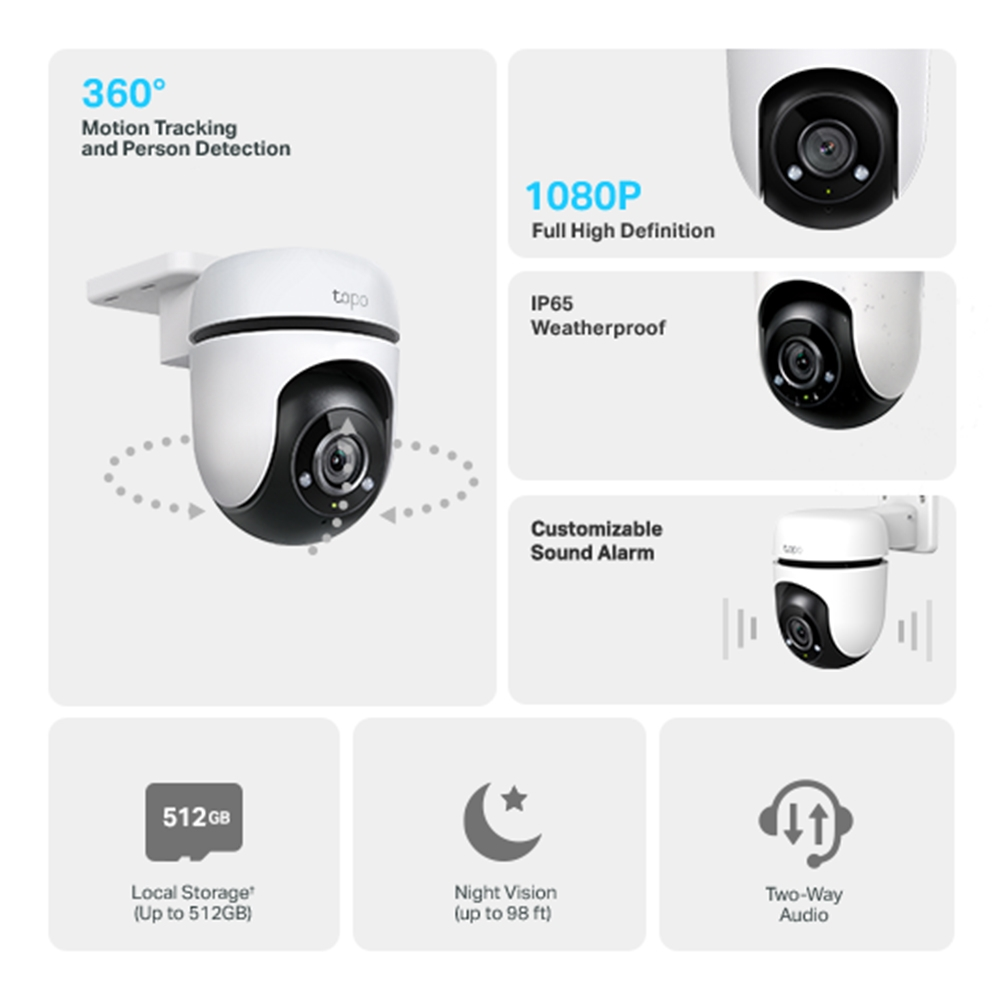 IP Camera Tapo C500 Outdoor Pan/Tilt Security WiFi Camera