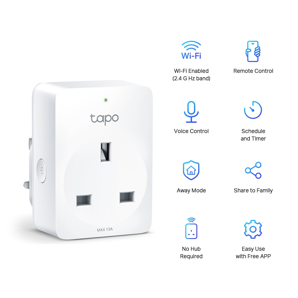 Smart Plug Tapo P100 Mini Smart Wi-Fi Socket