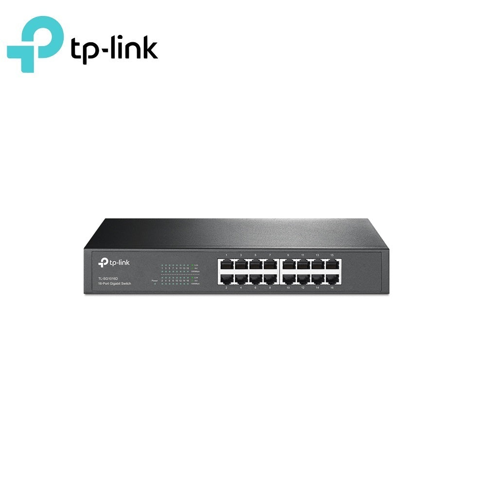 TP-LINK TL-SG1016D 16-port Gigabit Desktop/Rackmount Switch