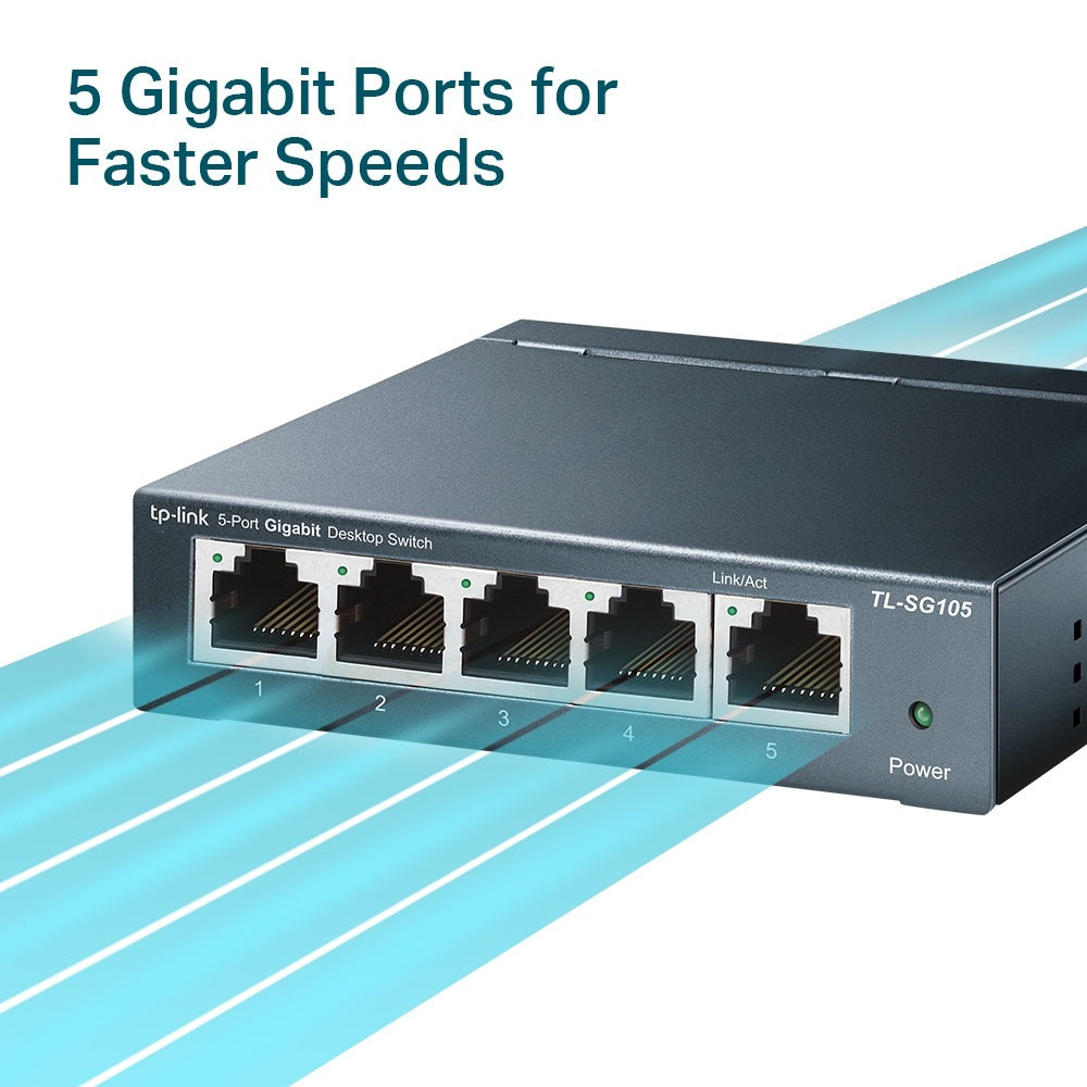 TP-LINK TL-SG105 5-port Desktop Gigabit Switch