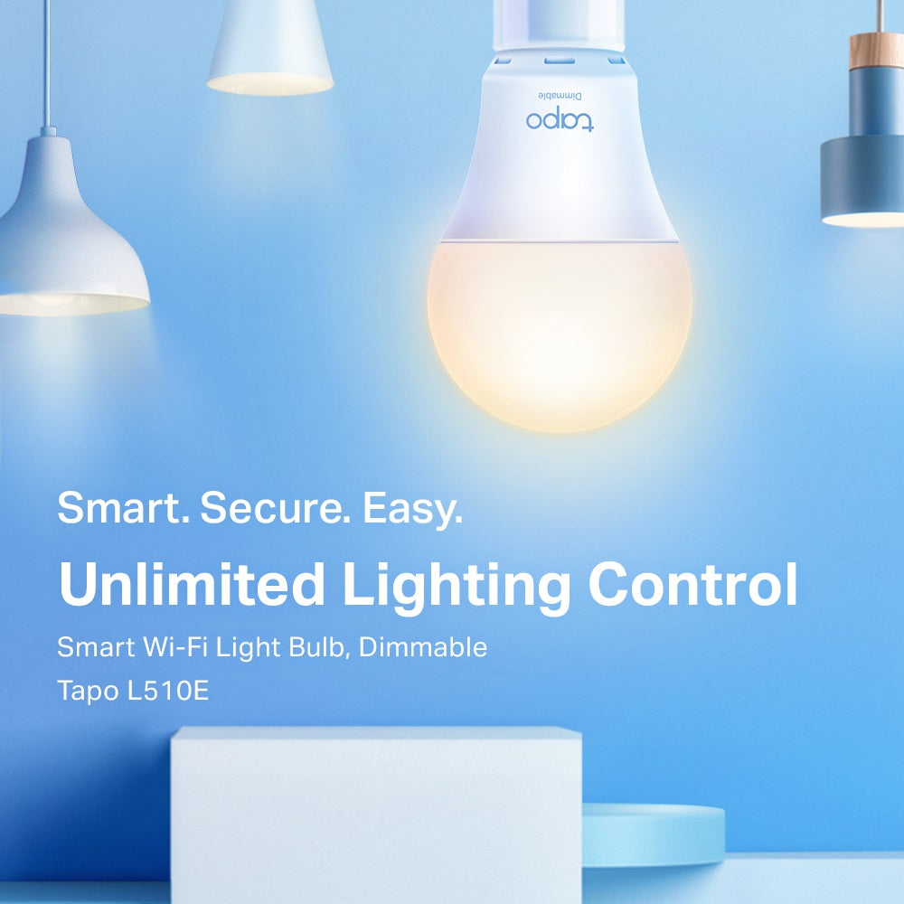 TP-LINK Tapo L510E Smart Wi-Fi Light Bulb, Dimmable