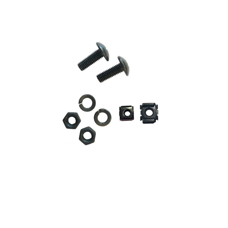 M6 x 16 mm Rack Mount Cage Nuts Screws and Washers Stainless Steel Server Rack Screws Square Insert Nuts