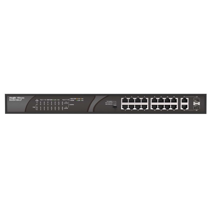 Reyee Ruijie RG-ES118S-LP 18-Port RG-ES110D-P 10-Port with POE+ WITH 2 SFP & Uplink Ports Unmanaged Switch