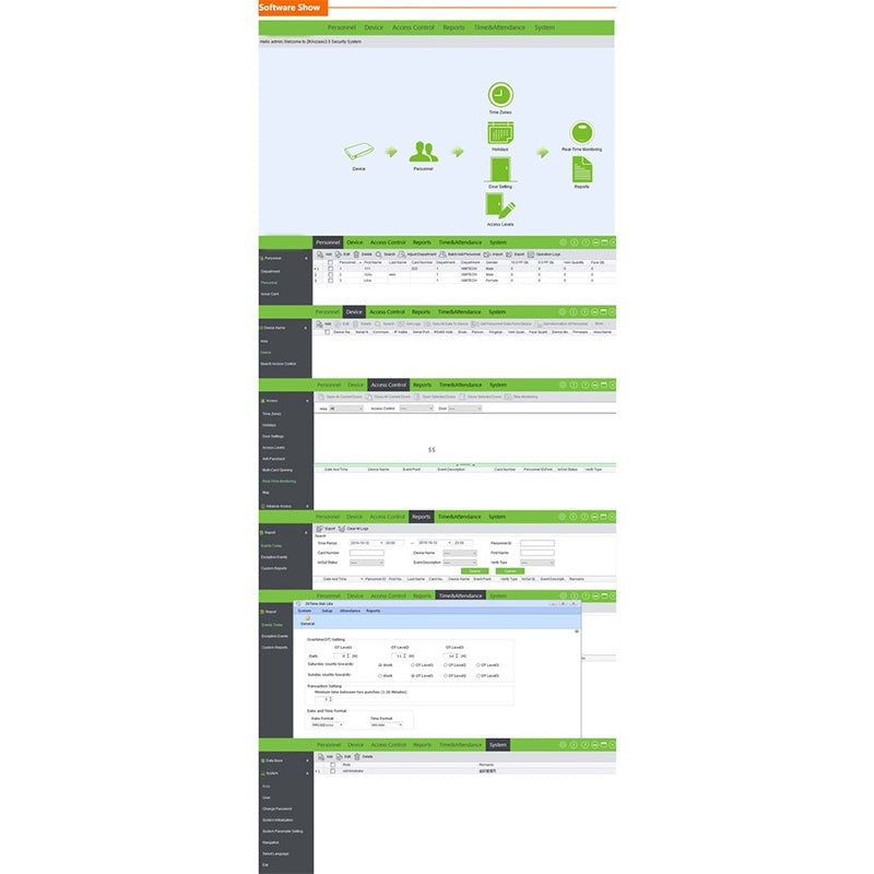 ZKTeco INBIO-160 260 IP-based Biometric Door Access Control Panel Biometric Identification